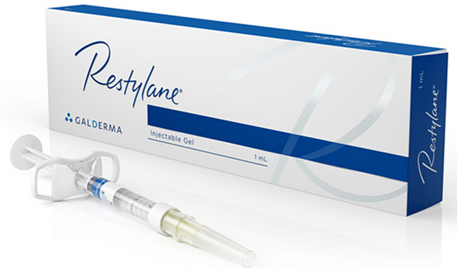 Restylane Lidocaine 1ml | Galderma Hyaluronic Acid Injectable Dermal Filler for Wrinkle Correction & Facial Shaping
