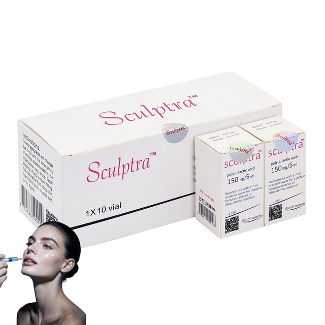 Sculptra 150mg Poly‑L‑Lactic Acid PLLA Lyophilized Powder for Deep Dermal Collagen Stimulation & Facial Volume Restoration