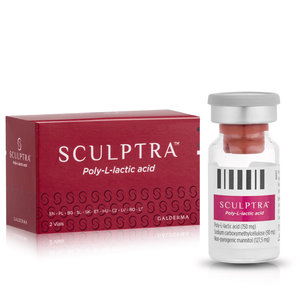 Original Sculptra PLLA Injectable Poly-L-lactic Acid Collagen Stimulator Dermal Filler for Face Neck Sagging Wrinkles Volume Loss Rejuvenation 2 Vials Box