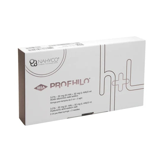 Profhilo 2ml Skin Bioremodeling Booster, 3.2% Dual HA H-HA L-HA Anti-Aging Lifting Injectable Serum for Facial Collagen Regeneration