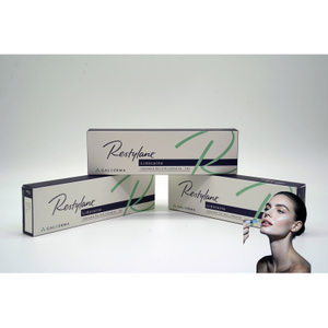Restylane Lidocaine 1ml Hyaluronic Acid Dermal Filler for Moderate Wrinkles & Facial Volume Restoration