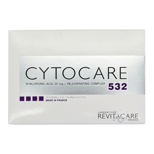 Revitacare Cytocare 532 Mesotherapy Skin Booster 10x5ml Vials, 32mg Hyaluronic Acid 532 Nutrients Facial Anti-Aging Hydrating Rejuvenation Injectable 