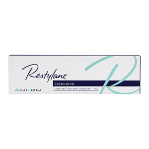 Restylane Lidocaine 1ml Hyaluronic Acid Dermal Filler Galderma NASHA Technology for Face Lip Cheek Nasolabial Folds Wrinkle Removal Volume Restoration